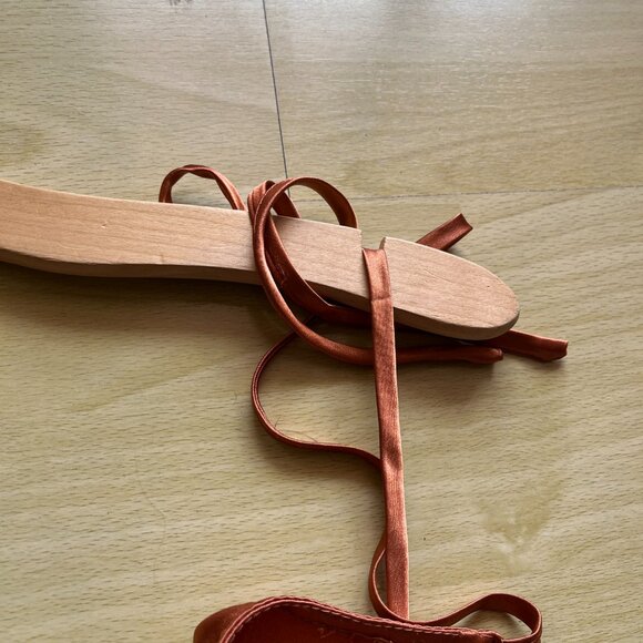 Cinderella Divine - BD103 Cowl Neck Satin Sheath Tea-Length Dress In Sienna - Picture 7 of 10